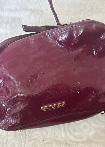 Bordo Deri Tokalı Kadın Çanta - Görsel 18