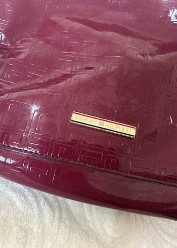 Bordo Deri Tokalı Kadın Çanta - Görsel 7