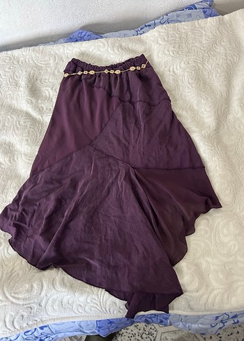 Mor Uzun Salaş Kadın Etek - Görsel 9