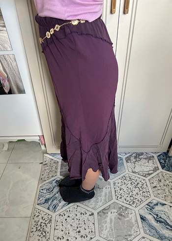 Mor Uzun Salaş Kadın Etek - Görsel 7