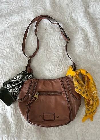 Fermuarlı Deri Kadın Çanta - Görsel 2