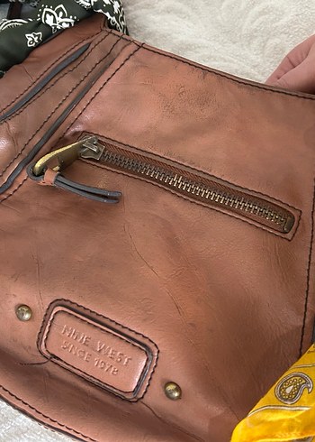 Fermuarlı Deri Kadın Çanta - Görsel 13