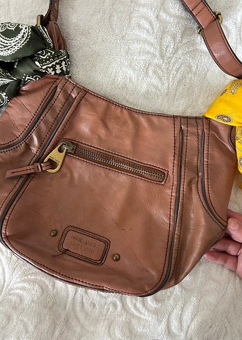 Fermuarlı Deri Kadın Çanta - Görsel 6