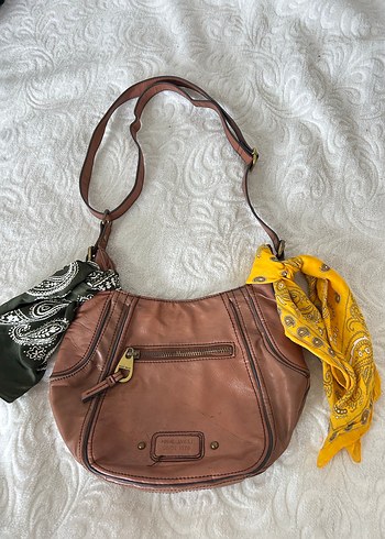 Fermuarlı Deri Kadın Çanta - Görsel 4
