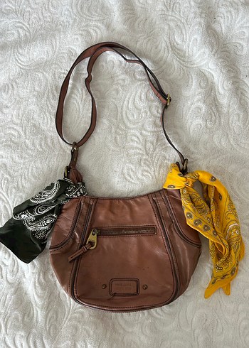 Fermuarlı Deri Kadın Çanta - Görsel 3