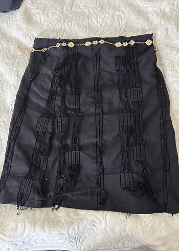 Siyah Gotik Midi  Etek - Görsel 10