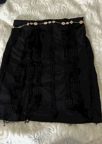 Siyah Gotik Midi  Etek - Görsel 5