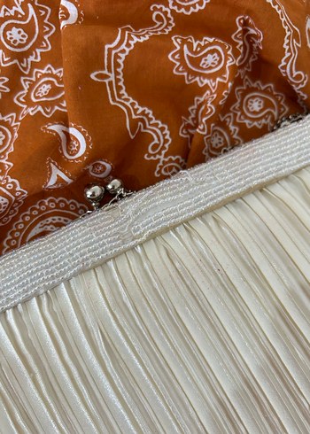 Beyaz Pilili Kadın Abiye Çanta - Görsel 7