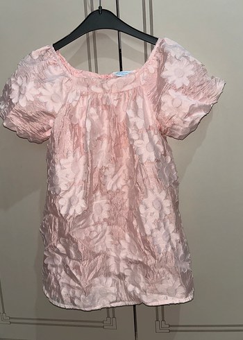 Primark Kız Çocuk Pudra Dantel Detaylı Elbise