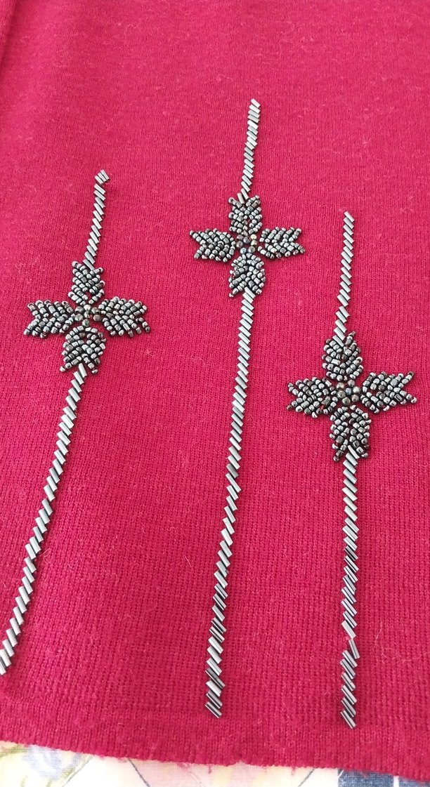 Nakışlı Kırmızı  Kadın Hırka - Görsel 2