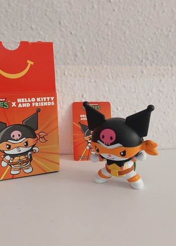 Turuncu Siyah kuromi ninja turtles figür - Görsel 2