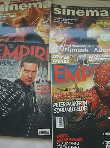 Spiderman Örümcek adam sinema dergileri empire