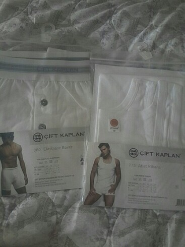 Çift kaplan atlet boxer set