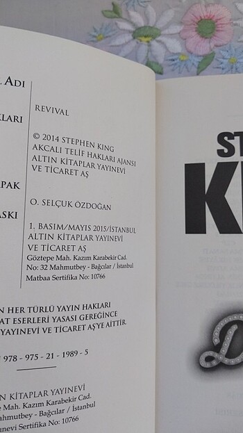 Beden Stephen king diriliş