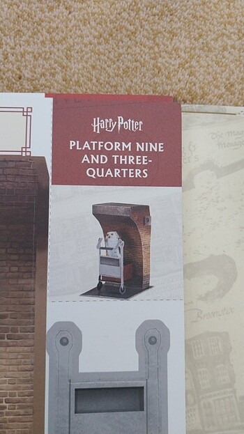 Harry potter dokuz ceyrek platformu maket figür