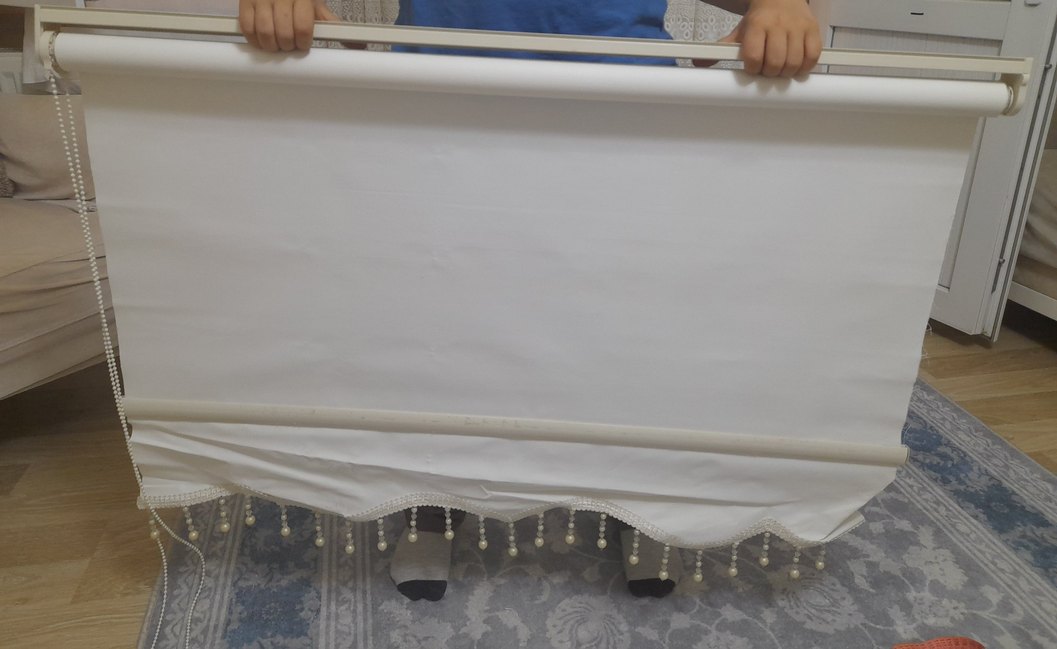 Beyaz Parlak Stor Perde - Görsel 2