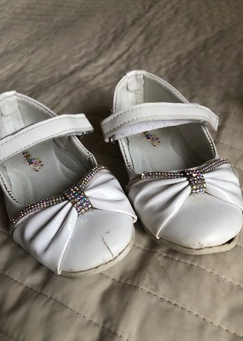 Kız Çocuk Beyaz Tokalı Babet Ayakkabı - Görsel 10