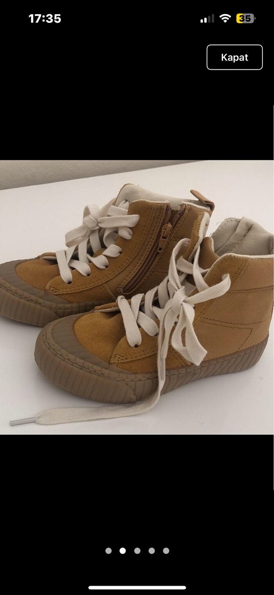 Süet Bej unisex çocuk botu - Görsel 5