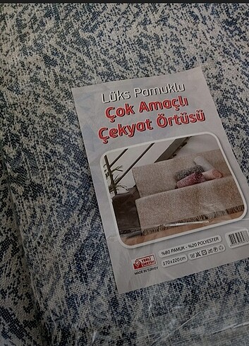 English Home 2 adet çekyat örtüsü 