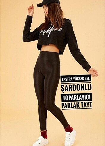 Bayan parlak tayt 40-42 beden icin 