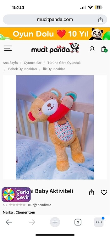 Uyku arkadaşı ayıcık - Görsel 2