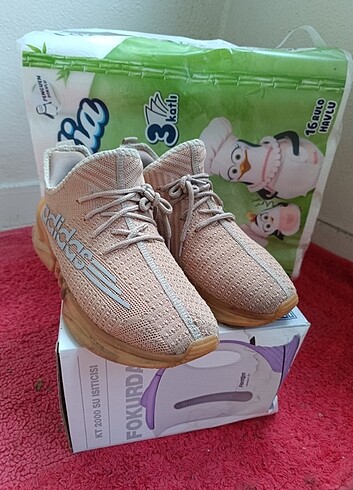 42 Beden turuncu Renk Adidas Yeezy 42 somon rengi