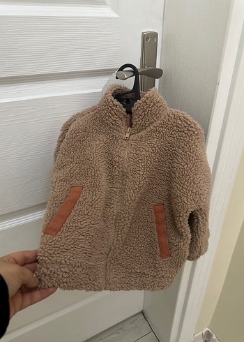 Kahverengi Peluş  Çocuk Mont - Görsel 2