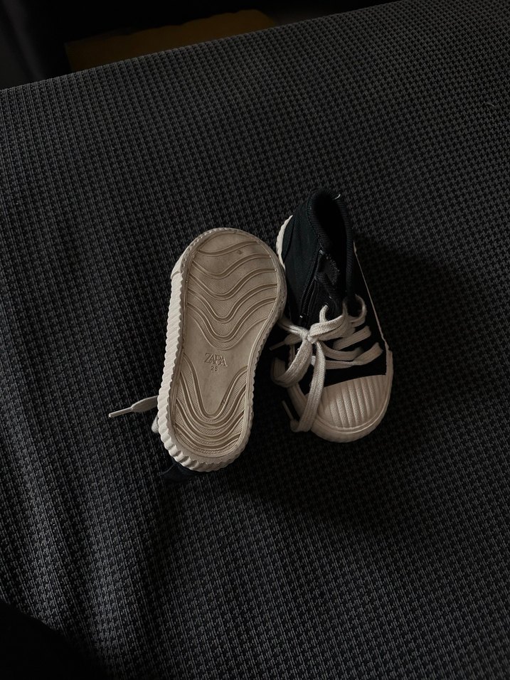 Erkek Çocuk Siyah Sneakers Velcro Bağcıklı - Görsel 2