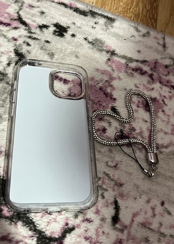 Gri Bohem Fiyonk Detaylı Telefon Kılıfı