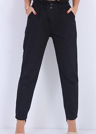 Beli lastikli boyfrend pantolon