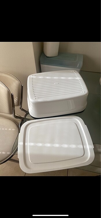  Beden beyaz Renk Tupperware ekmeklık