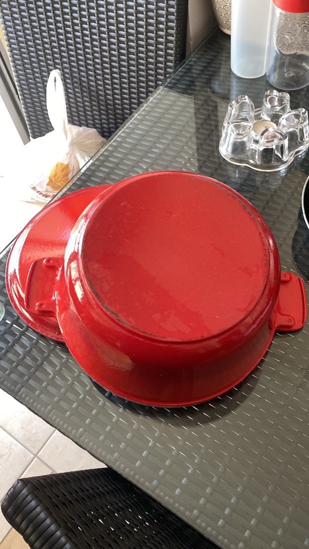 Lava 28cm Parlak Kırmızı Döküm Tencere - Görsel 4