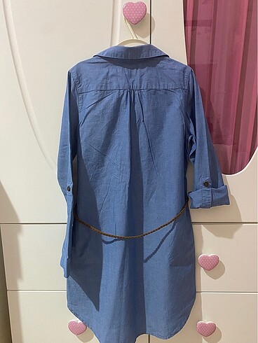 7 Yaş Beden mavi Renk H&M tunik elbise