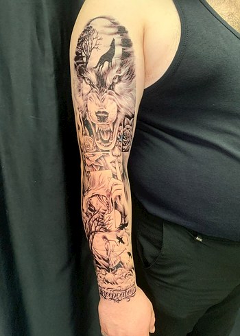 gecici kol  kaplama  dövme - Görsel 4