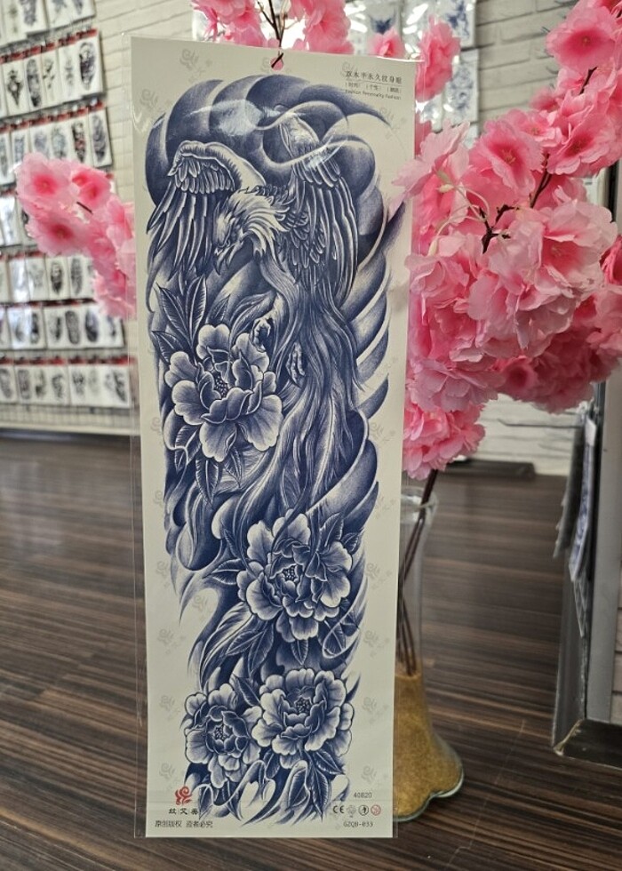 sonradan kararan Kol bacak kaplama gecici  dovme - Görsel 2