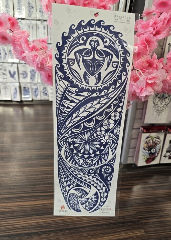 sonradan kararan Kol bacak kaplama gecici  dovme - Görsel 3