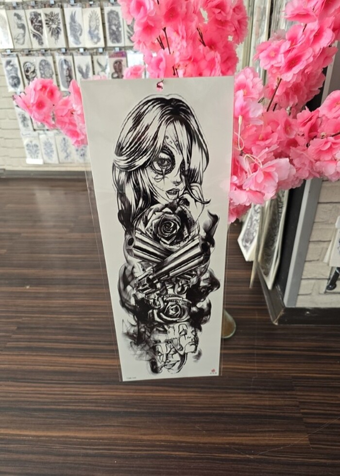 Suya dayanikli  kol bacak  kaplama  geçici dövme - Görsel 2