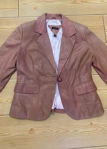 Hakiki Deri Kadın Ceket - Görsel 3