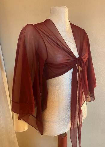 Bordo  Kadın Bluz - Görsel 2