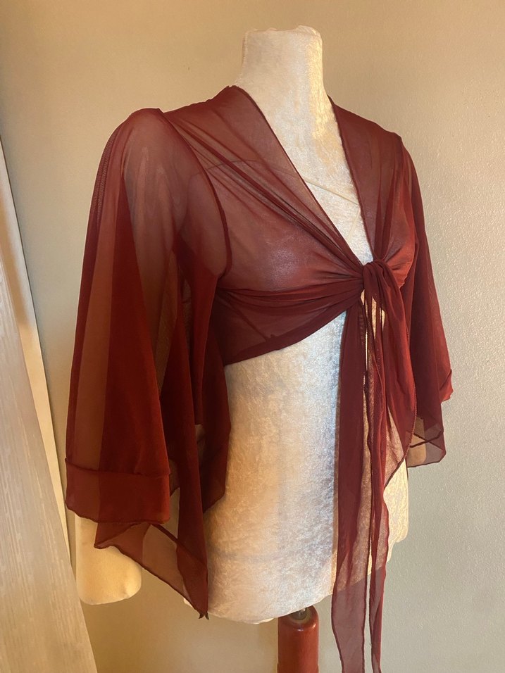 Bordo  Kadın Bluz - Görsel 2