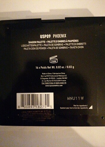 Beden Renk Nyx ultimate shadow palette phoenix