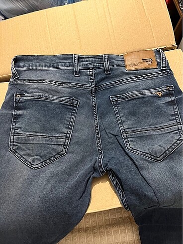 32 Beden mavi Renk Erkek kot pantalon