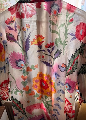 m Beden çeşitli Renk Çiçek Desenli Uzun Bohem Kimono