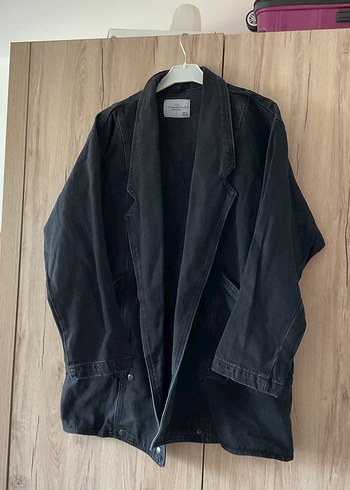 Siyah Kadın Denim Ceket