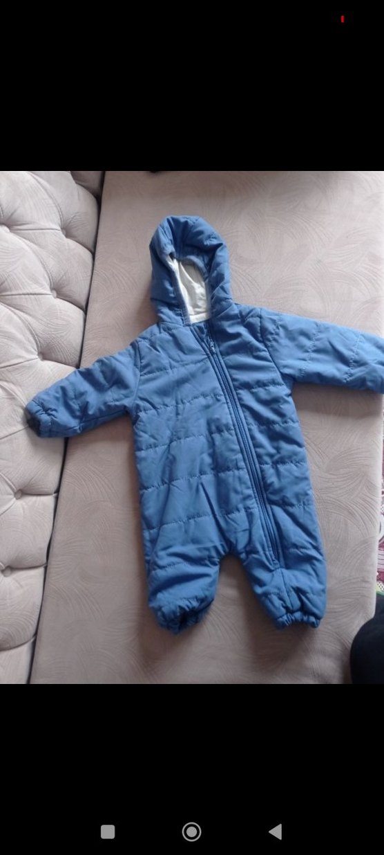 Mavi Fermuarlı Bebek Tulum - Görsel 2