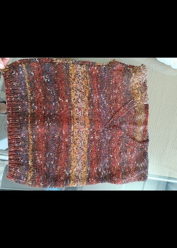 Çok Renkli Yumuşak Hırka.süveter - Görsel 2