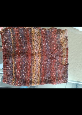 Çok Renkli Yumuşak Hırka.süveter - Görsel 3