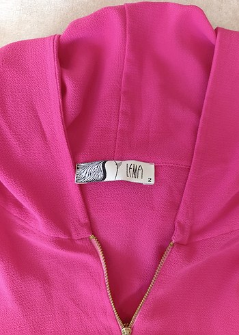 Pembe Yarım Fermuarlı Kadın Sweatshirt - Görsel 4