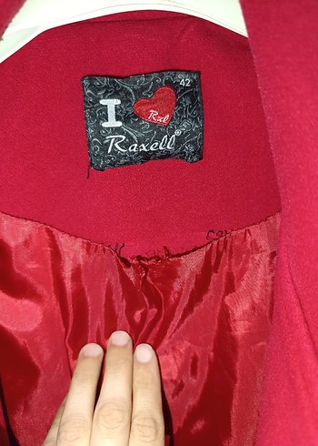 Bordo düğmeli uzun kaban - Görsel 6