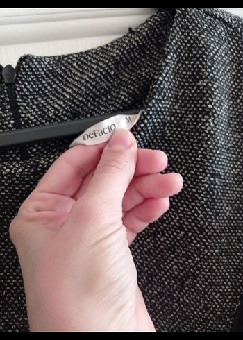 Gri Kadın Triko Midi Elbise - Görsel 3